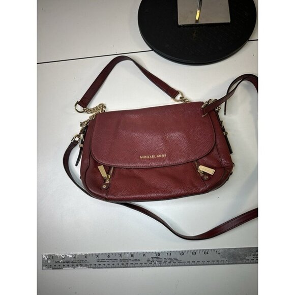 Michael Kors handbag Black Leather/Gold Detail - Picture 7 of 12